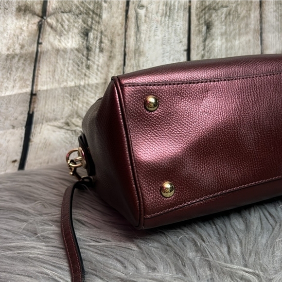 Coach Red Metallic Crossbody/hand Bag - Picture 8 of 10